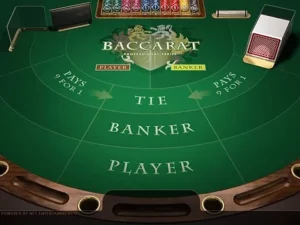 Baccarat card game